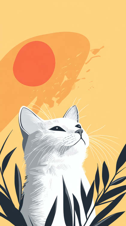 Serene Cat Gaze