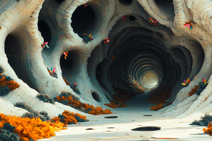 Serene Cave Passage