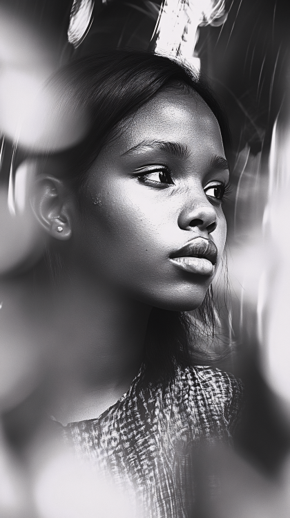 Serene Contemplation Portrait