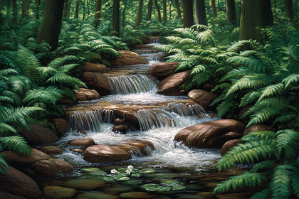 Serene Forest Stream