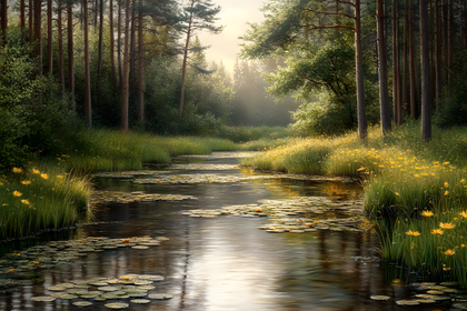 Serene Forest Stream