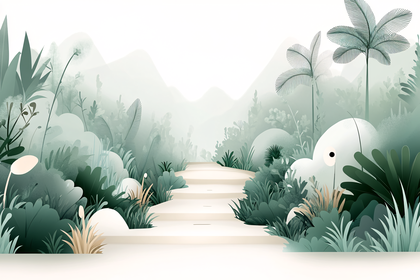 Serene Garden Path