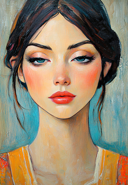 Serene Gaze Portrait