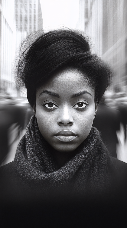 Serene Gaze Portrait
