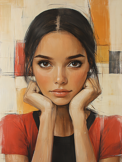 Serene Gaze Portrait
