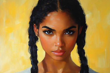 Serene Gaze Portrait