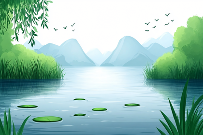 Serene Lake Landscape