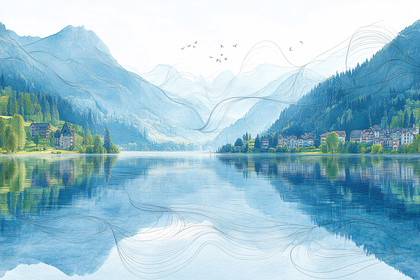 Serene Lakeside Mountain Reflection