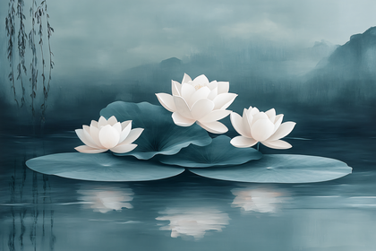 Serene Lotus Pond