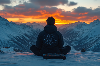 Serene Meditation at Sunset