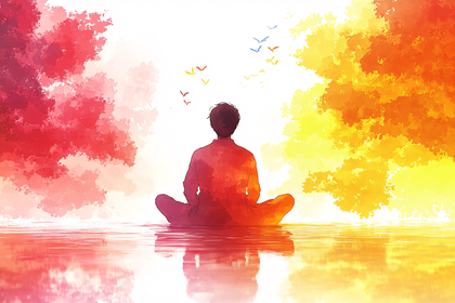 Serene Meditation By The Water