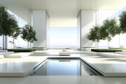 Serene Minimalist Rooftop Terrace