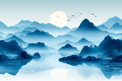 Serene Mountain Lake Landscape