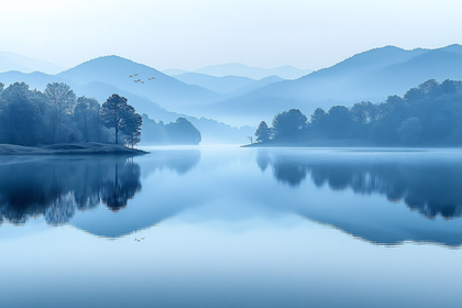 Serene Mountain Lake Reflection