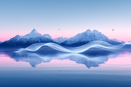 Serene Mountain Reflection