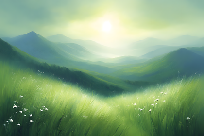 Serene Mountain Vista