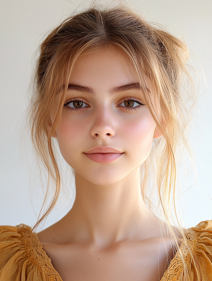 Serene Portrait Of A Young Woman