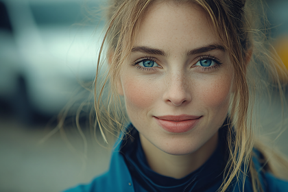 Serene Portrait Of A Young Woman