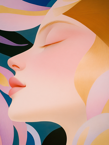 Serene Profile Of A Woman