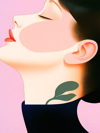 Serene Profile Of Woman