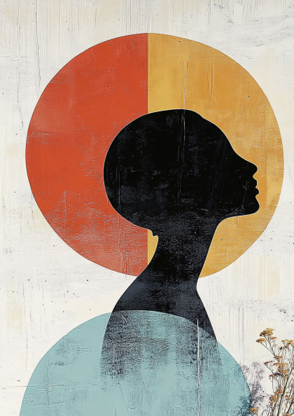 Serene Silhouette Portrait