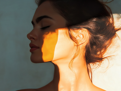 Serene Silhouette Woman