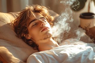 Serene Slumber with Vaporous Aura