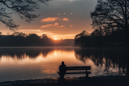 Serene Sunrise Reflection