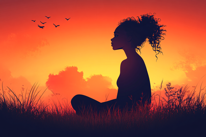Serene Sunset Meditation