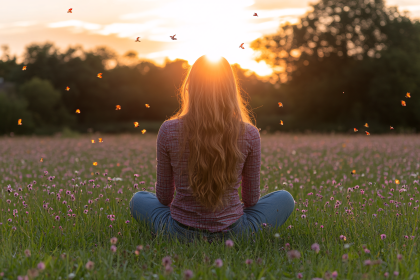 Serene Sunset Meditation