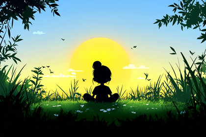 Serene Sunset Meditation