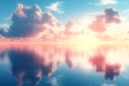 Serene Sunset Reflection