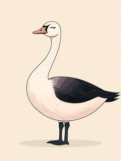 Serene Swan Illustration