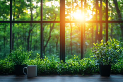 Serene View Through a Window