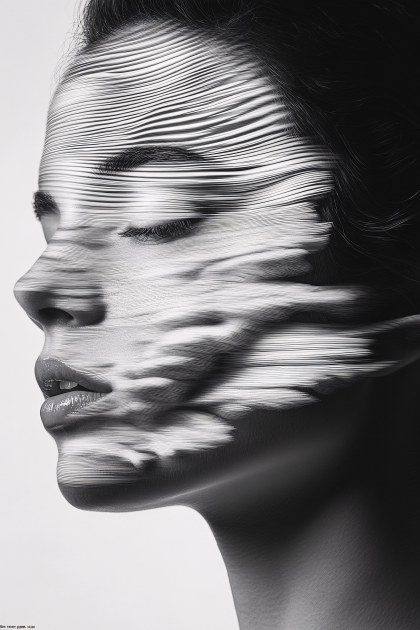 Serene Waves Portrait