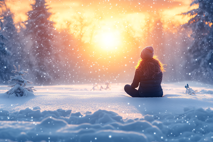 Serene Winter Meditation