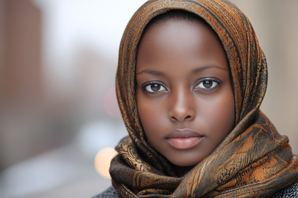 Serene Woman in Hijab