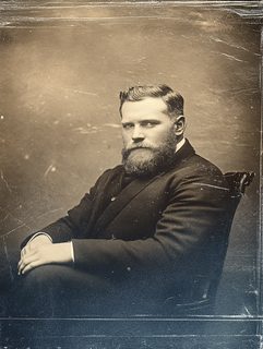 Serious Man With Beard Portrait