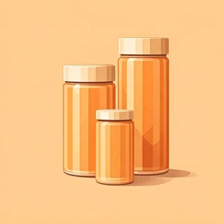 blank orange jars