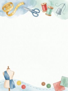 Sewing Supplies Border