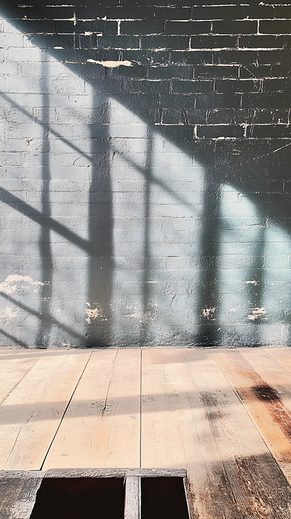 Shadows on Textured Brick Wall