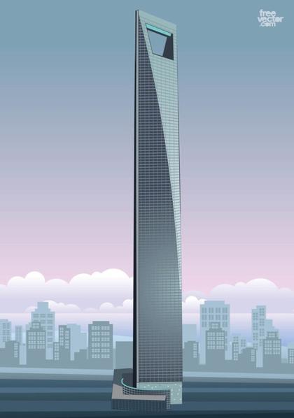 Shanghai Skyscraper Free Vector