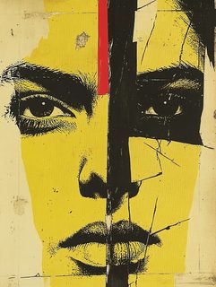 Shattered Face Collage
