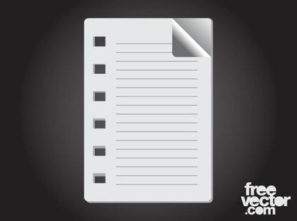 Sheet of Paper Clip Art Free Vector