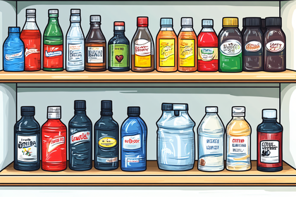 Shelves of Colorful Bottles