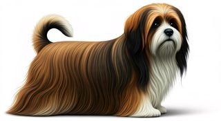 long haired dog