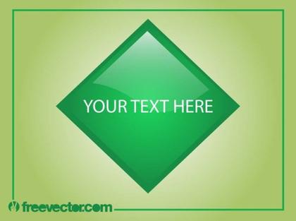 Shiny Green Button Free Vector