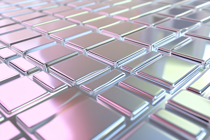 Shiny Rectangular Tiled Surface