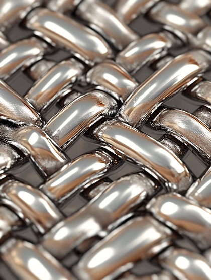 Shiny Woven Metal