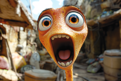 Shocked Creature Cartoon